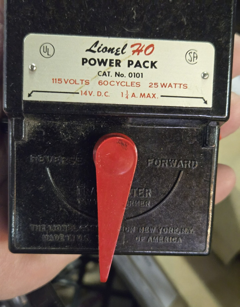 Lionel 0101 Ho Gauge Power Pack Transformer