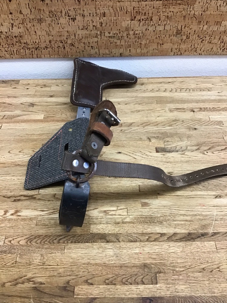 Buckingham Climbing Spike Single RIGHT Missing Upper Strap Sold As Is B-5