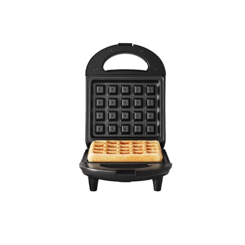 Single Waffle Maker Nonstick Ceramic Plate Cool Touch Handle Compact Design New