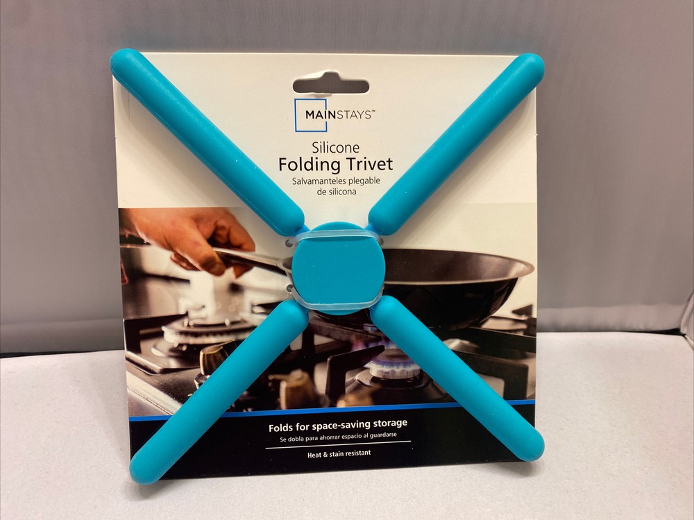 Folding Trivet Silicone No Slip Space Saver