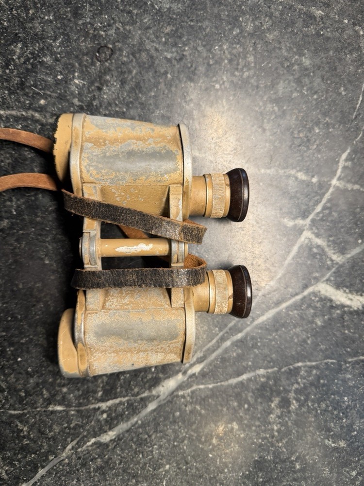 German WW2 tropical Binoculars Complete. Clear Optics