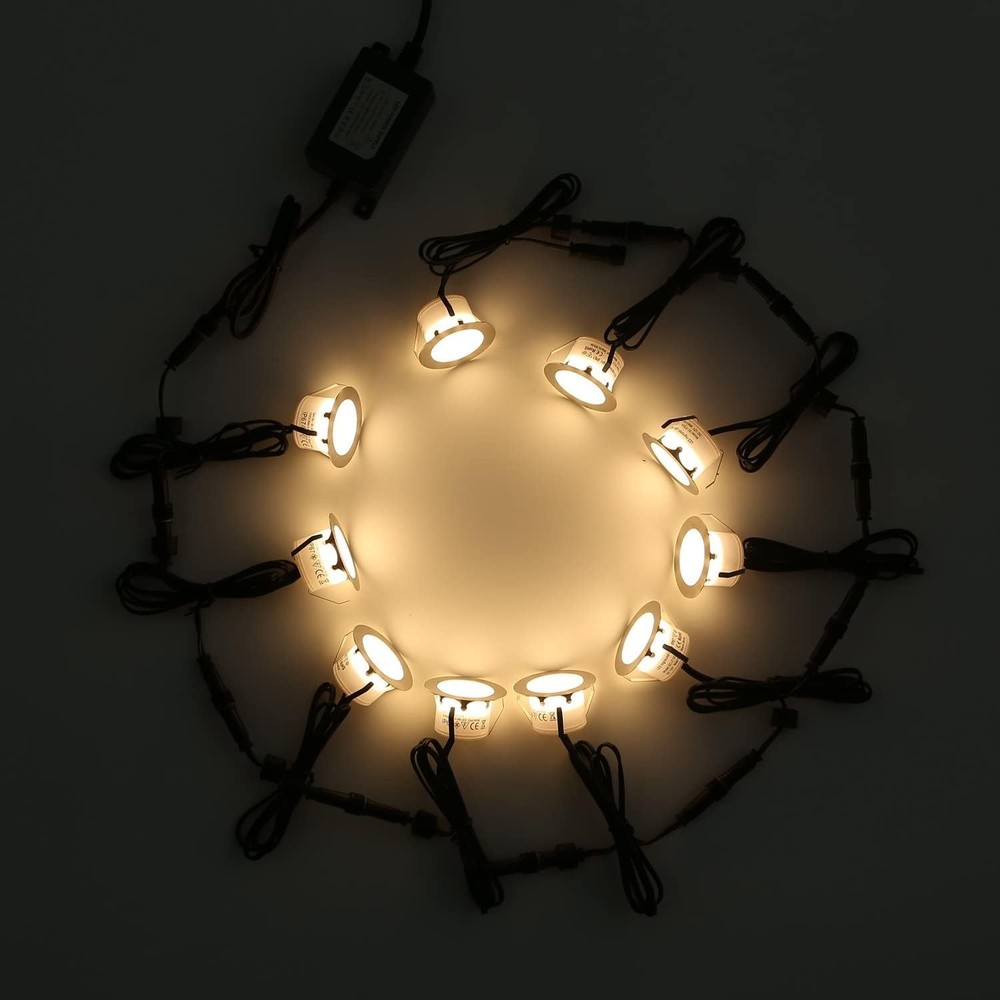 Low Voltage Outdoor Deck Lights 20 Pack Warm White