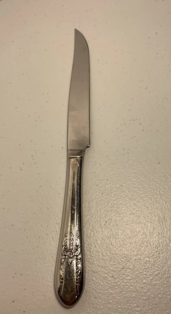 International Silver Reflection 2 Piece Steak Carving Set Silver Plate