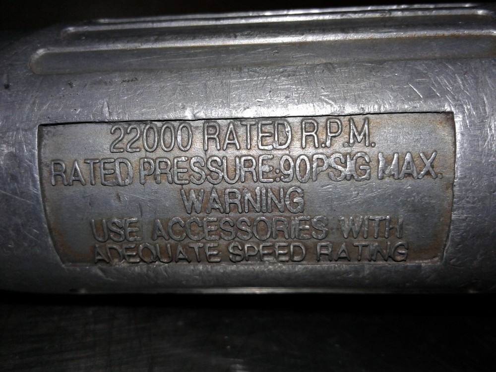 Central Pneumatic Die Grinder. Air Tool.