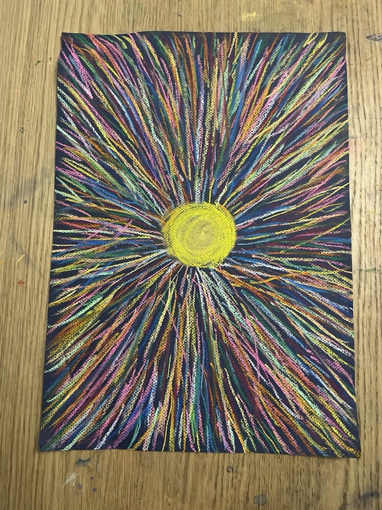 The Suns Wind _ Original Pastel Drawing