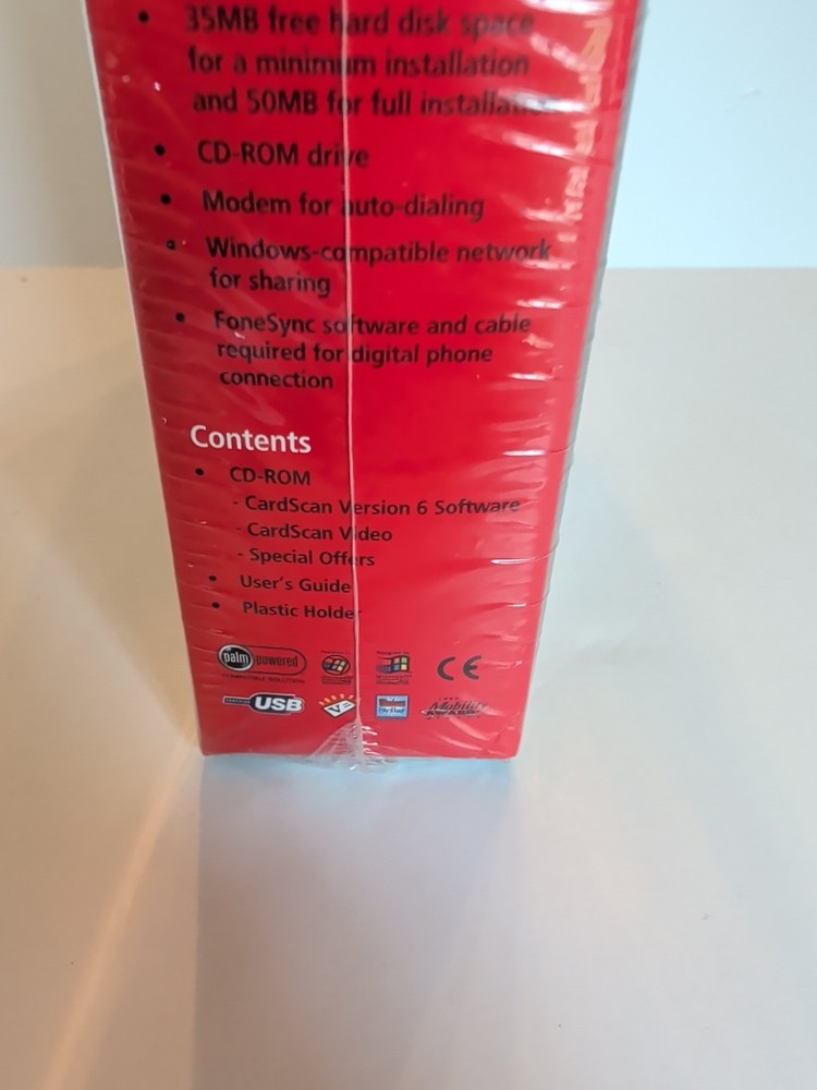 CardScan Version 6 Software NEW SEALED 2001 Corex Technologies Business Contacts