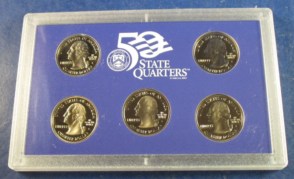 2001 Clad Proof Set w/ OGP - 10 Coins (07)