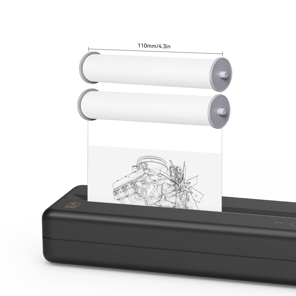 Printer Paper Rolls for MT8102 Rolls | 4.3x23
