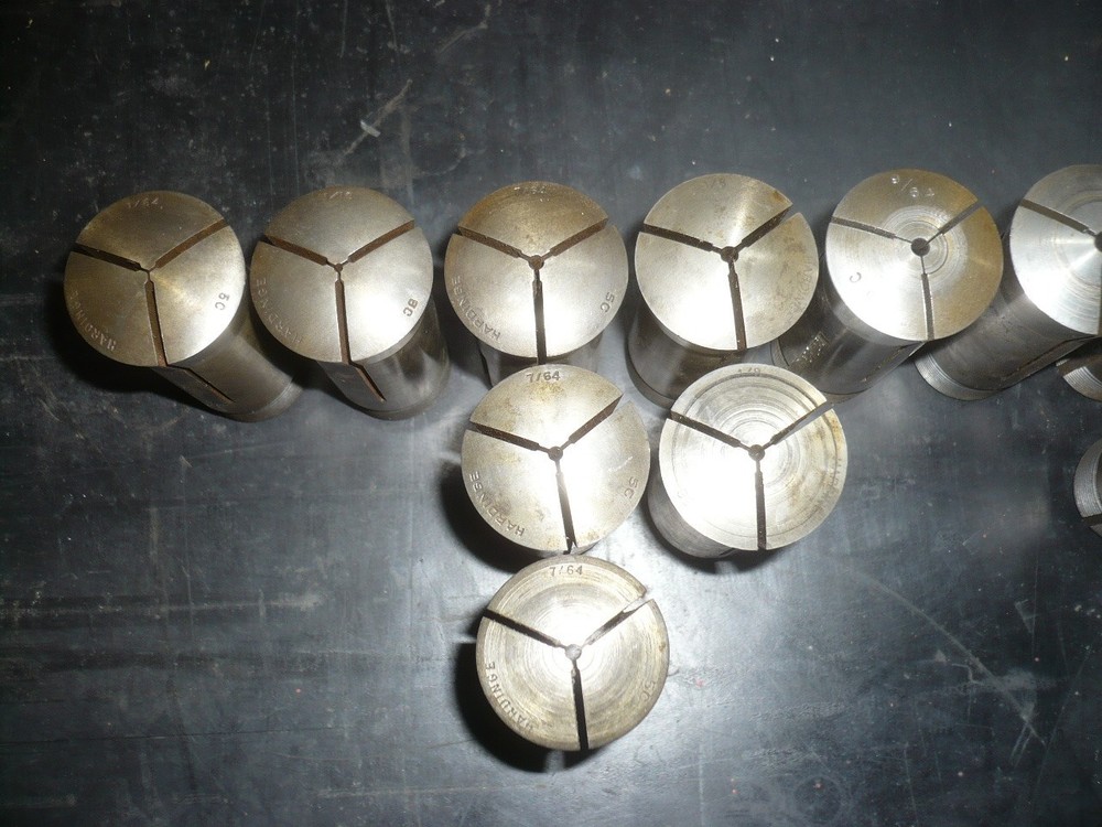 5C collets, (48) round, square, hex, mostly Hardinge