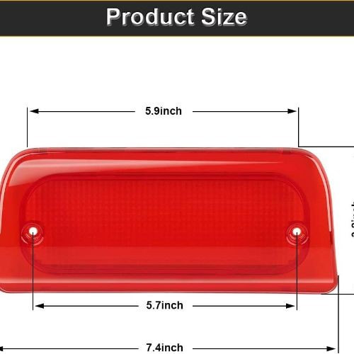 Extended Cab Only Compatible with 1994-2003 High Mount Stop Lamp Assembly