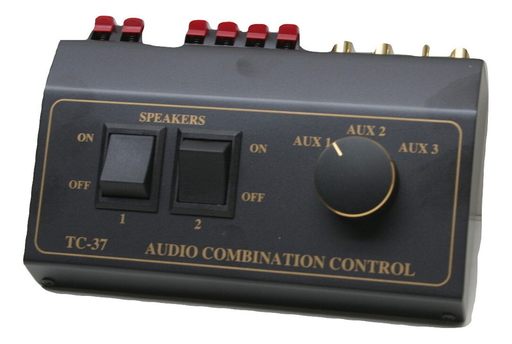 Add Both Inputs and Outputs with ONE Device; Our TEC TC-37 Source/Speaker Switch