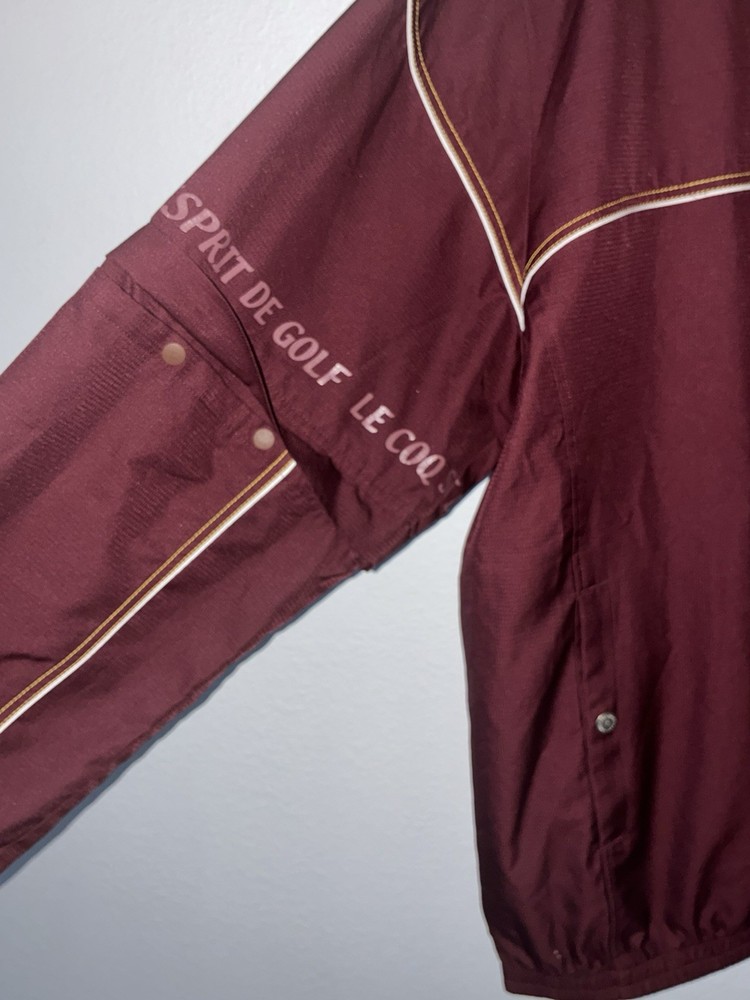 Le Coq Sportif Golf Collection Pullover Jacket LL Maroon