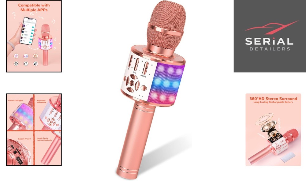 Multi-Functional Karaoke Microphone: Singing, Recording & Party Fun for Everyone