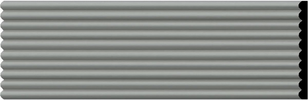 4-Pack Primed Fluted Panel Moulding, 4"H x 3/8"P x 94.5"L