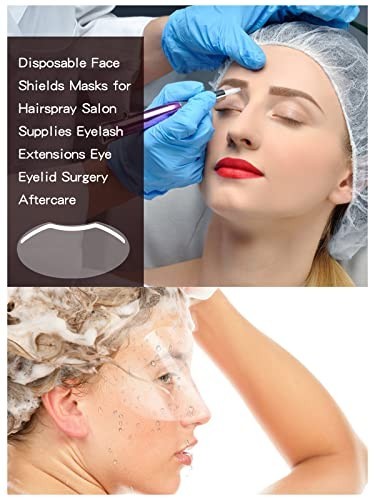 200 PCS Disposable Face Shields for Microblading, Salon, Eyelash Extensions, Aft