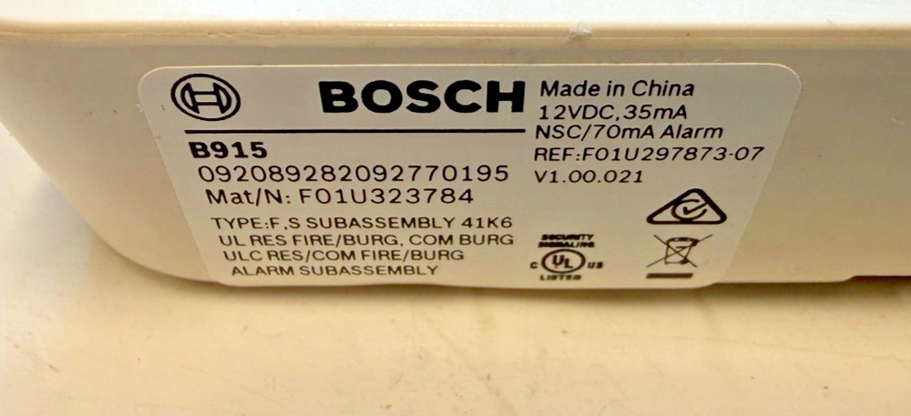 BOSCH B915 TEXT KEYPAD