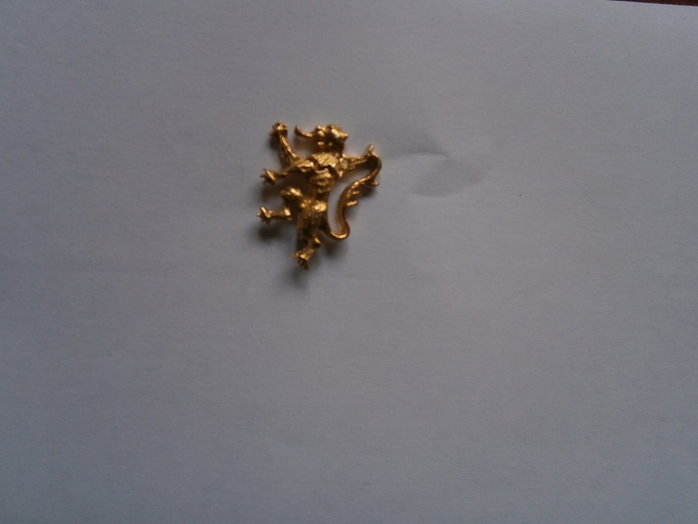 Vintage British caledonion pin badge