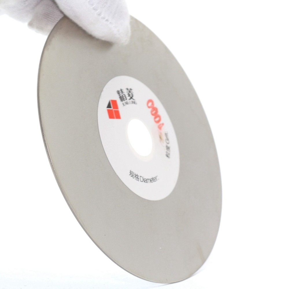 125mm Grit 1000 Fine Diamond Grinding Disc Coated Flat Lap Disk Lapidary Tools