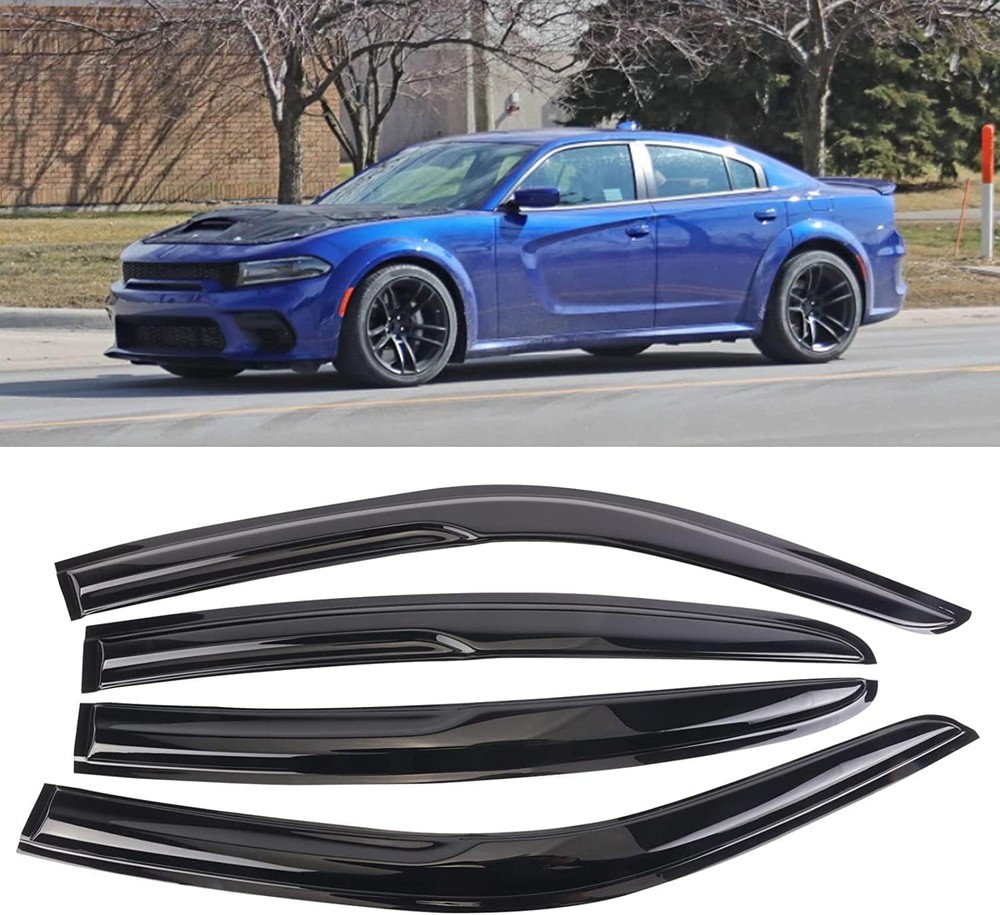 Dodge Charger Rain Guards 4 Pcs New