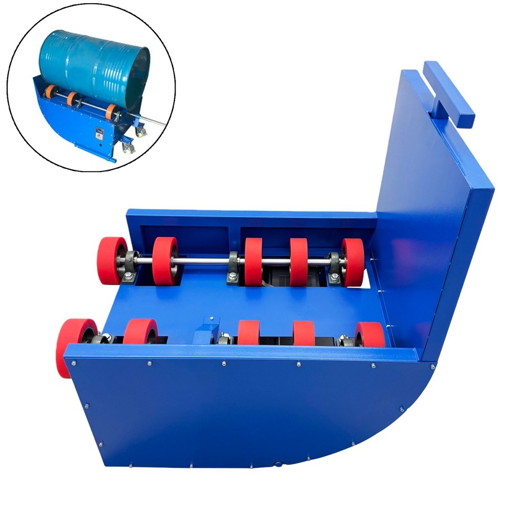 110V 200L Iron Drum Rotator Materials Mixer Drum Roller Reversing Machine