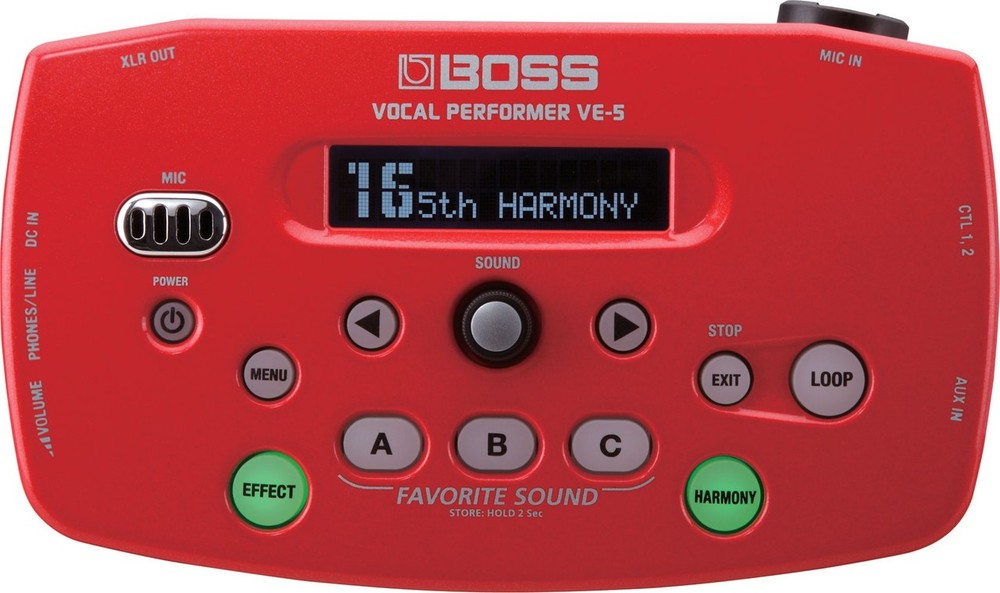 Boss VE-5 Vocal Performer Personal Effects Processor & Looper Designed For Vocal