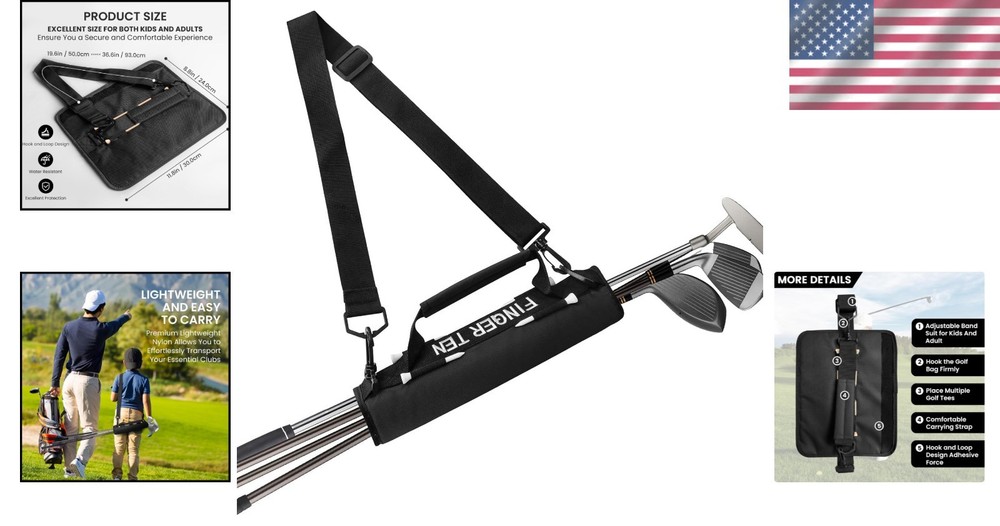 Ultra-Light Mini Golf Bag - Adjustable Strap, Perfect for Driving Range Use