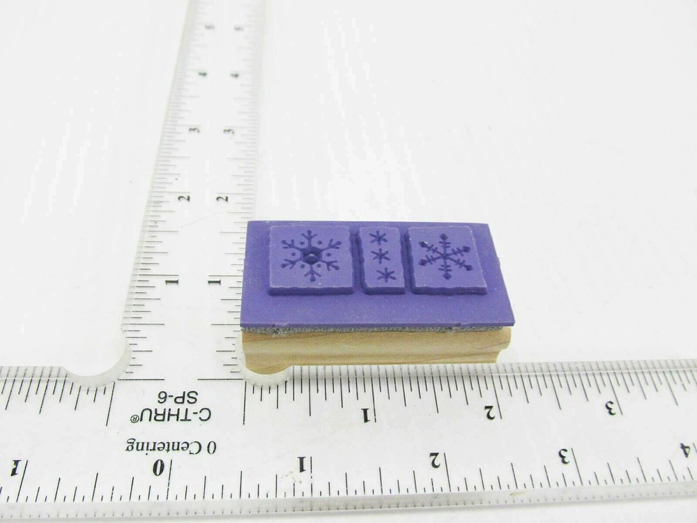 Snowflake Boarder Rubber Stamp - Stamp Set E43