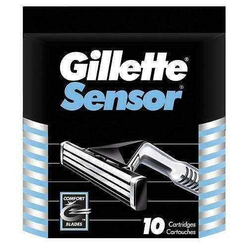 Gillette Sensor Excel Razor Blade Refills - 10 Cartridges