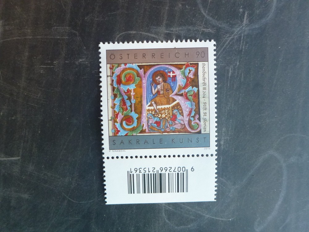 2013 AUSTRIA RELIGIOUS ART MINT STAMP MNH