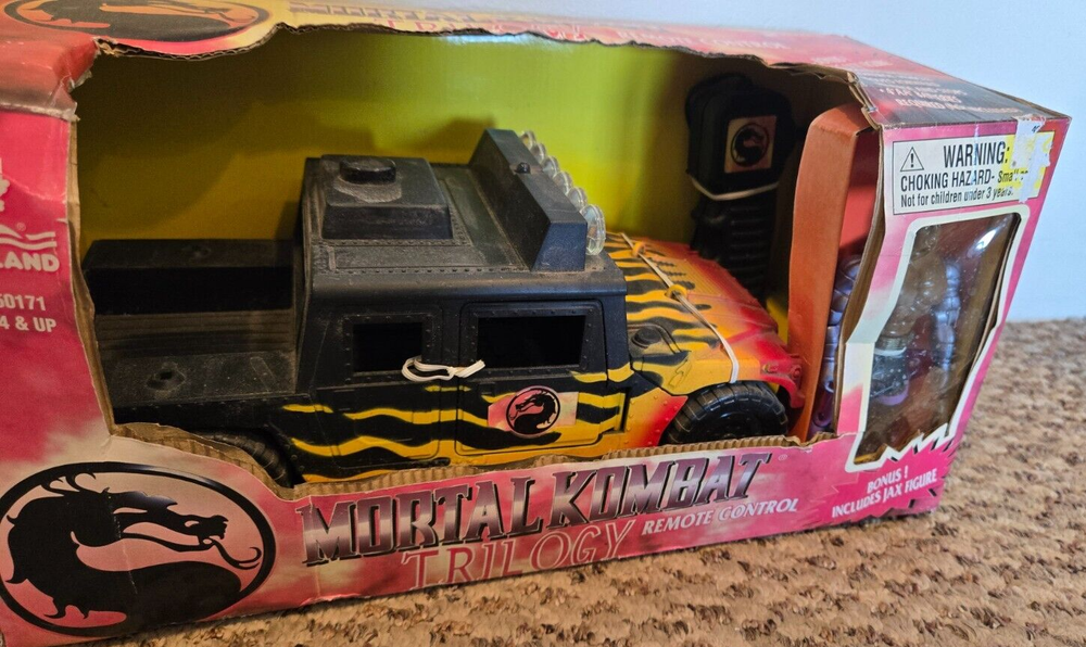 1998 Mortal Kombat Remote Control Jeep With Jax Figure
