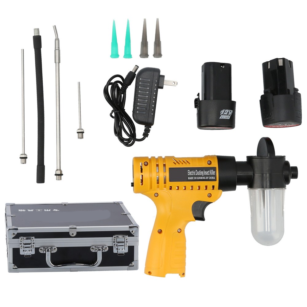 12V Electric Termite Killer Handheld Pest Insect Control Powder Spray Set