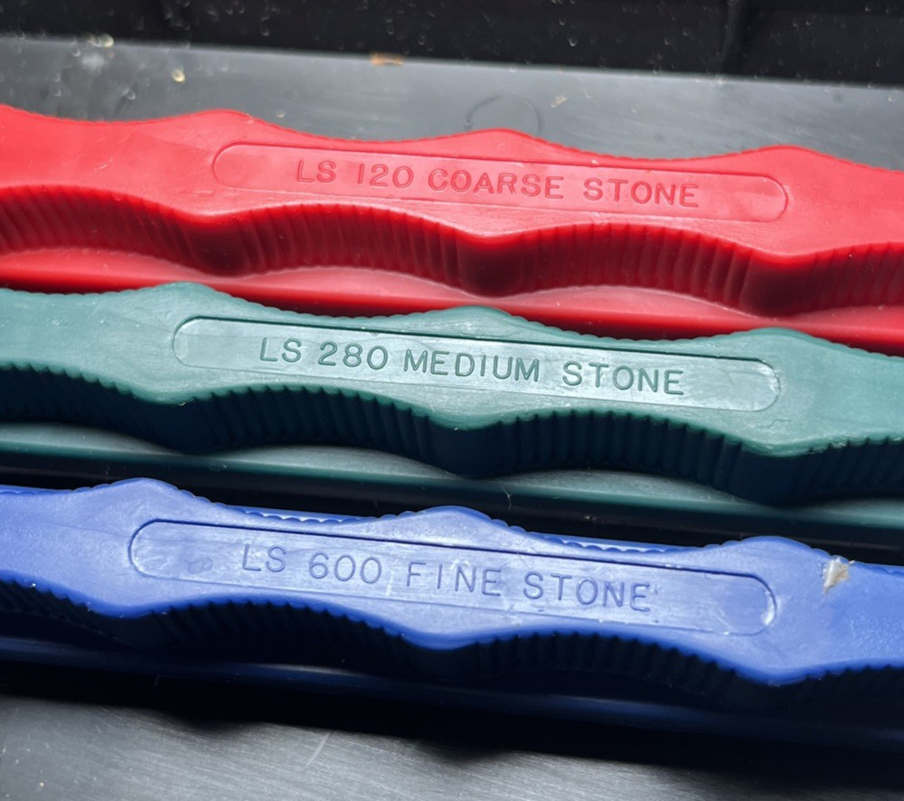 Lansky 3-Stone Knife Sharpening System Complete Starter Kit Vtg Angle Control