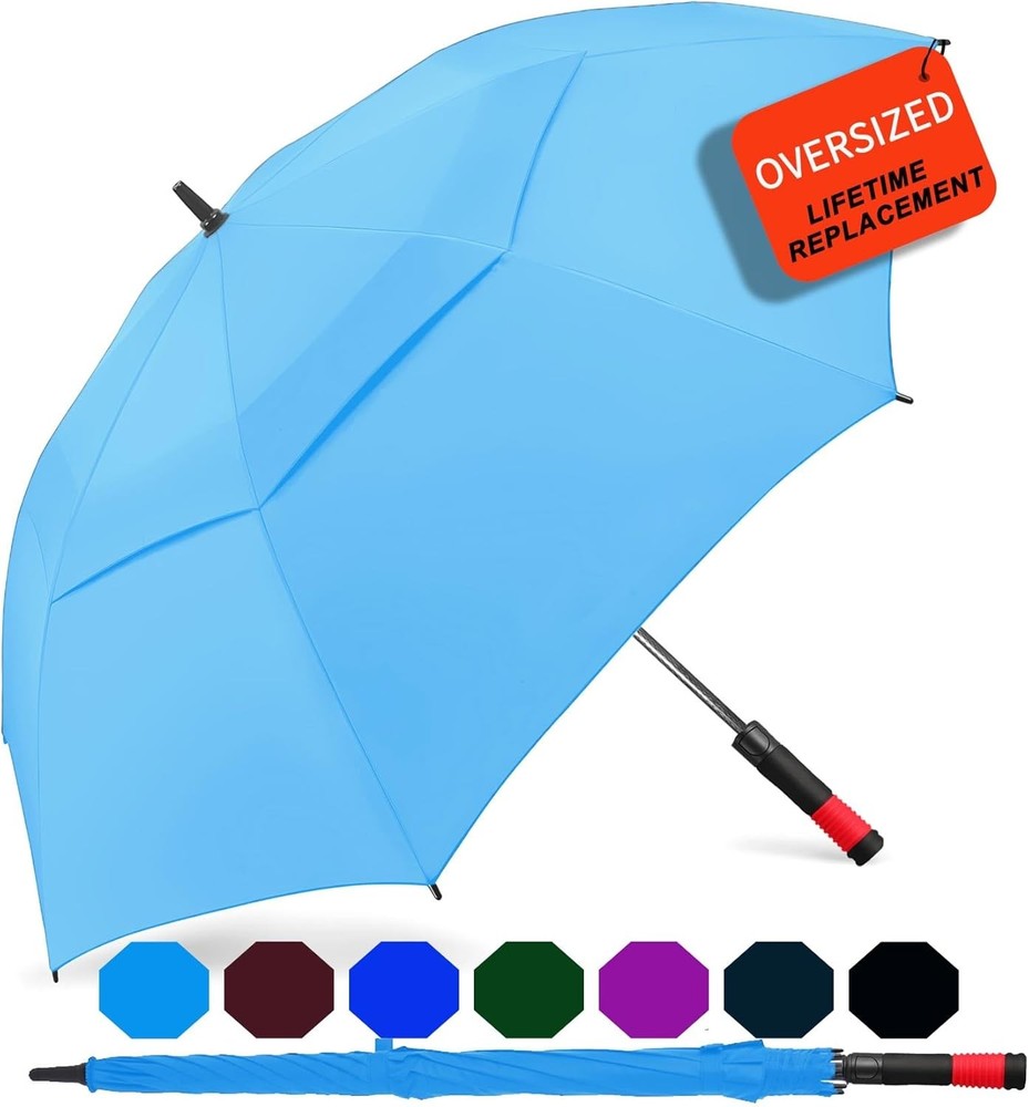 Golf Umbrella Large 62/68/72 Inch Automatic Open Golf Umbrella Extra Large