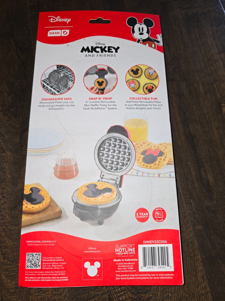 Disney Dash Mickey Minnie Mouse Pluto MultiMaker Mini Maker System + 2 Extra *