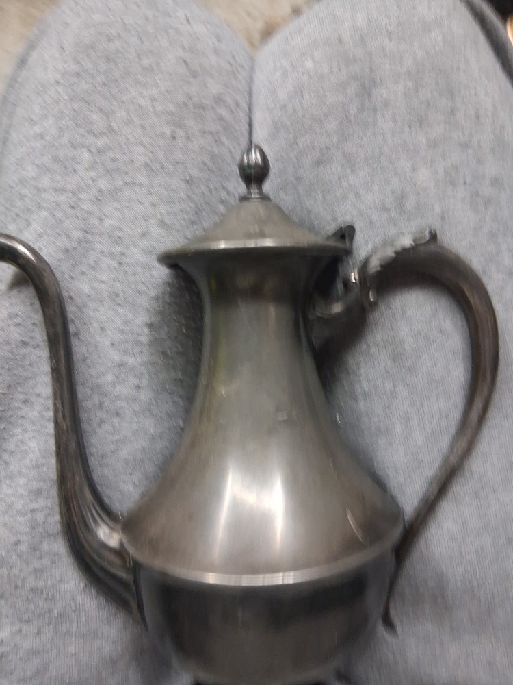 W.S. CO. PEWTER TEAPOT SILVER PLATED