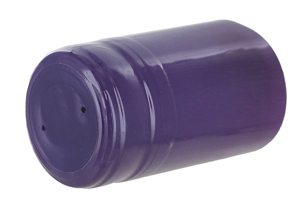 PVC Heat Shrink Capsules With Tear Tabs For Wine Bottles - 60 Count (Purple)