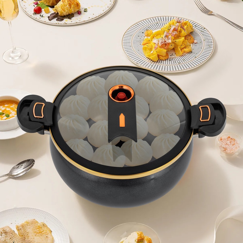 Micro Pressure Cooker, 8L Multi-Function Non-Stick Cooking Pot