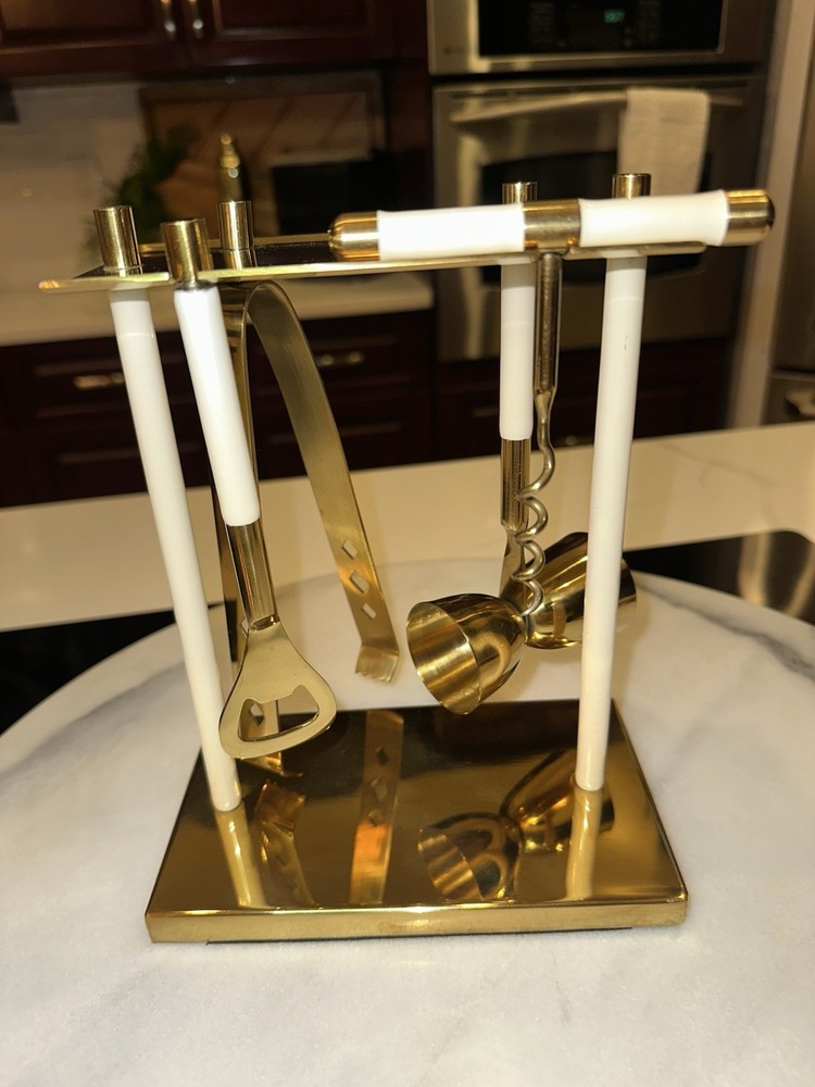 Vintage Brass Barware Tools Accessories