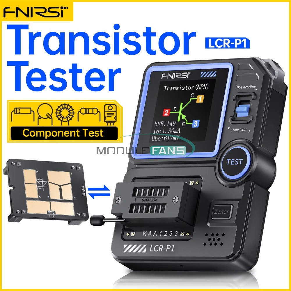 LCR-P1 Transistor Tester Diode Triode Capacitance Resistance Meter LCR ESR Meter