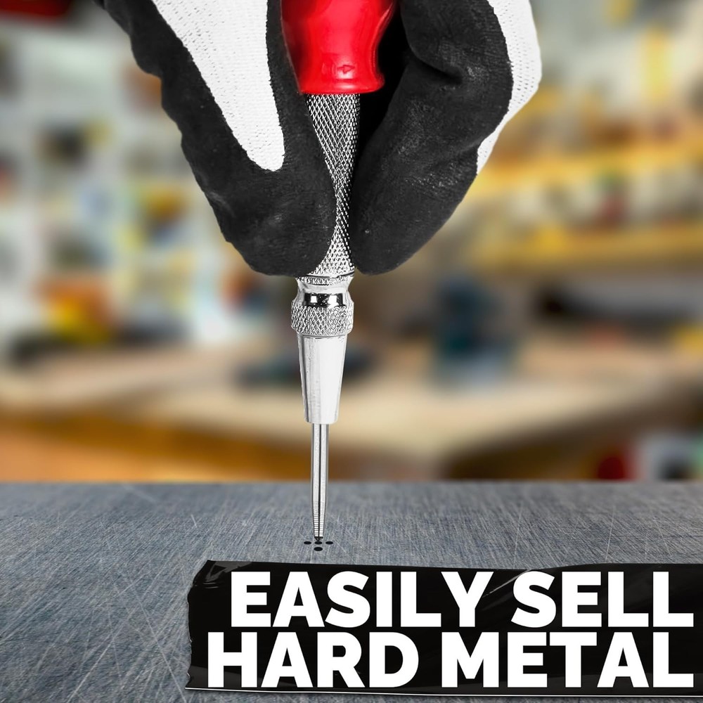 Super Strong Automatic Centre Punch Adjustable Spring Loaded Metal Drill TooL
