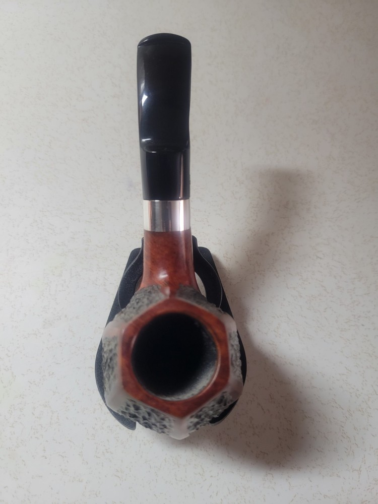 Design Berlin DB Handmade Made In German Paneled Partially Rustucated Pipe