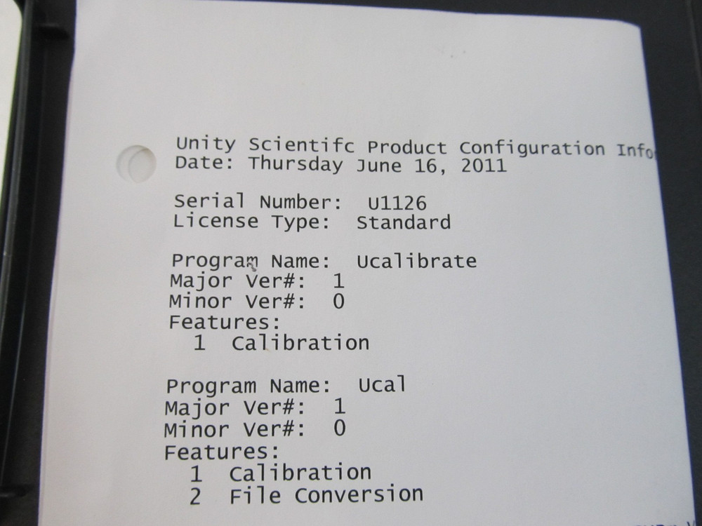 Unity Scientific UniStar Chemometric Database Management Software Suite