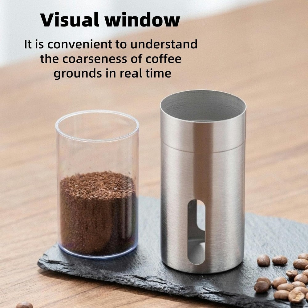 Manual Coffee Grinder, Multi Adjustable Settings, Portable Hand Coffee Grinde...