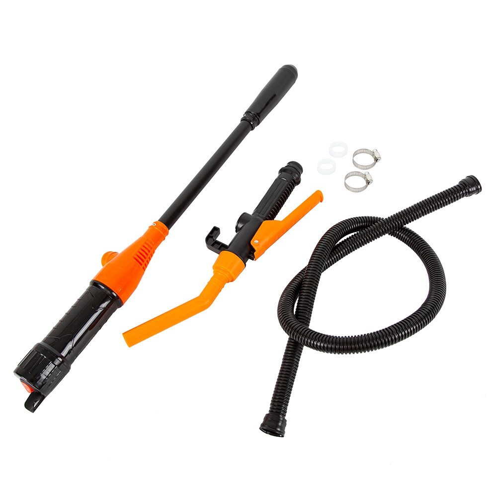 Portable Powered Battery Liquid Transfer Pump 2.4 GPM w/ Flow Control Nozzle