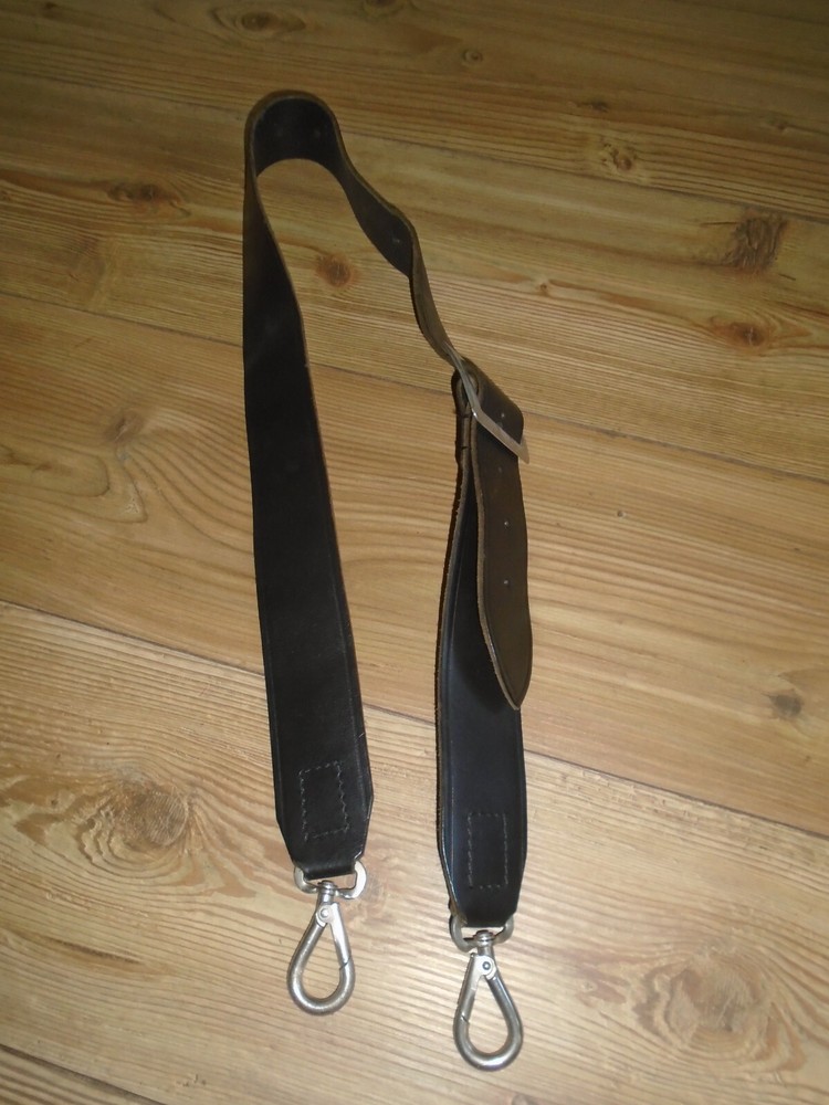 DRUM SLING BRITISH ARMY BLACK LEATHER