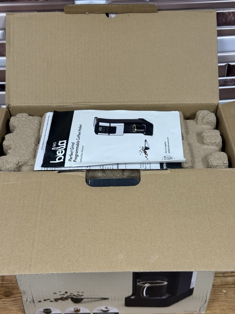 bella PRO Programmable Coffee Maker - STAINLESS STEEL/BLACK - TESTED - READ