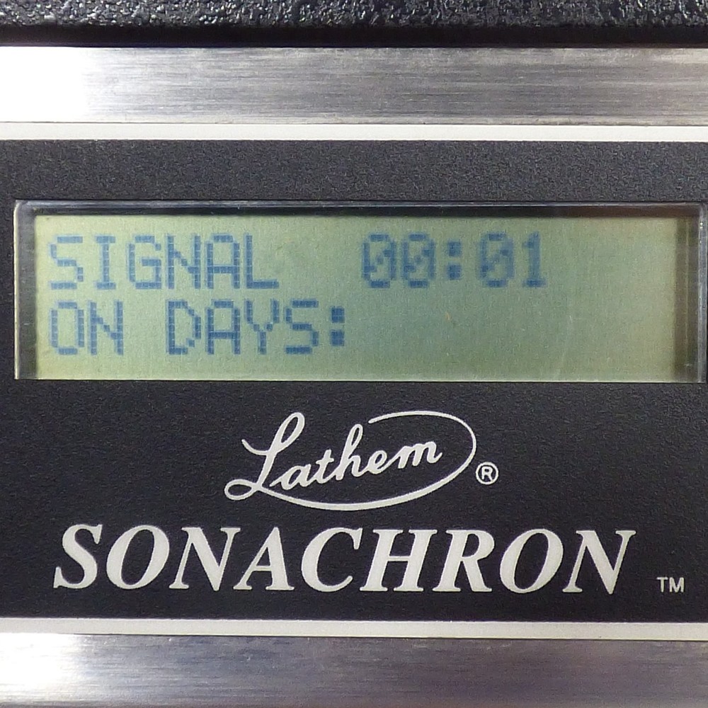 Lathem Sonachron powers on clean condition untested