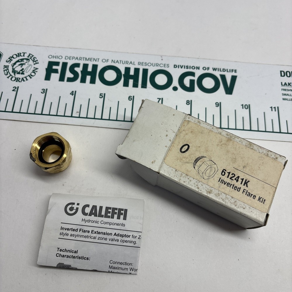 CALEFFI BRASS INVERTED FLARE KIT 61241K