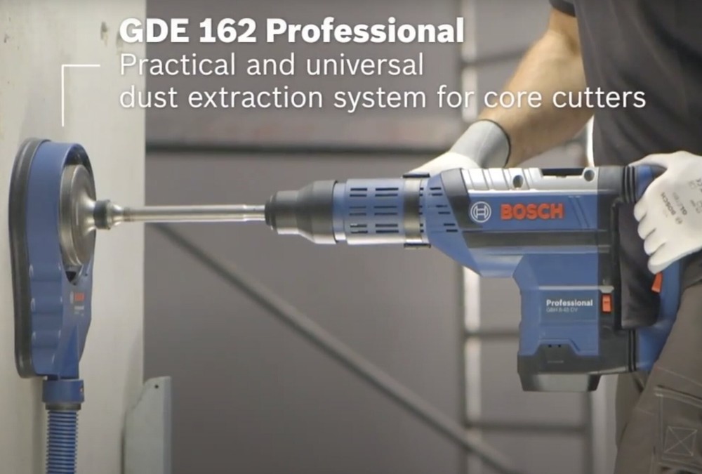 Bosch GDE 162 Dust Extraction Drilling Adaptor, Core Cutter Hammer Drill Removal