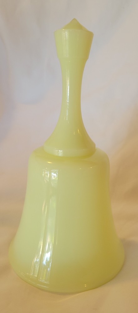 Fenton Uranium Glass Bell Glows 7" HTF